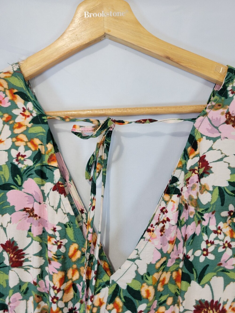 Floral Ruffle Cottagecore Feminine Chic High-low Prarie, Flowergarden Midi Dress - Picture 12 of 13